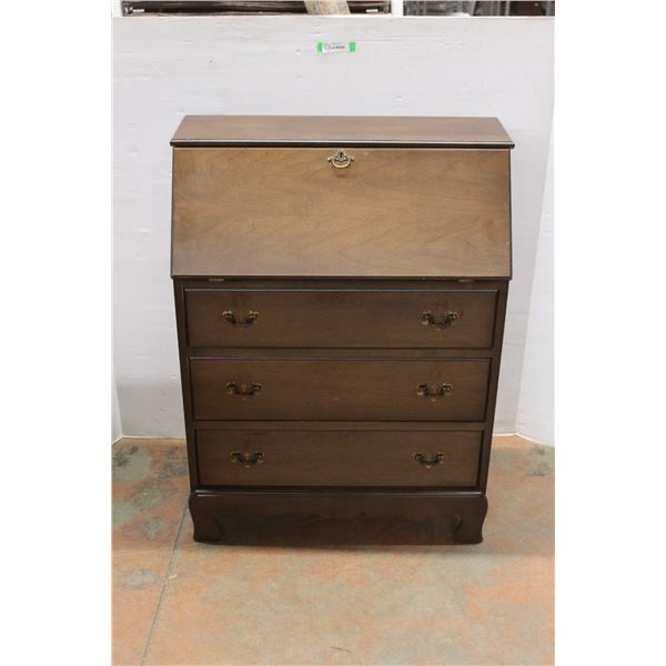 *Solid Wood Drop Front Secretary 40'' x 30'' x 14''