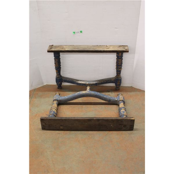 *(2) Antique Table Legs 24 1/2'' x 38'' x 6''