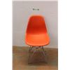 Image 1 : *Eames Orange Eiffel Chair - 31'' x 21'' x 18''