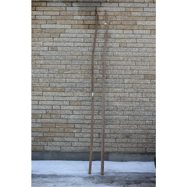 *(2) Wooden Sulky Wagon Shafts 139'' Long