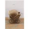 Image 1 : *Antique Wicker Baby Doll Stroller 27'' x 24'' x 13''