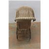 Image 3 : *Antique Wicker Baby Doll Stroller 27'' x 24'' x 13''