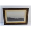 Image 2 : Antique Framed Petit Vimy, France 1924 Art Print 14 1/2'' x 11''
