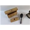 Image 3 : Vintage Clothes Iron, Butter Press and Sock Turner