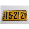 Image 2 : Antique 1923 Saskatchewan Car Licence Plate