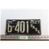Image 1 : Antique 1927 Saskatchewan Car Licence Plate
