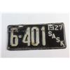 Image 2 : Antique 1927 Saskatchewan Car Licence Plate