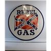Image 1 : # 30'' Rebel Gas Double Sided Enamel Sign