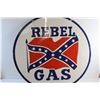 Image 3 : # 30'' Rebel Gas Double Sided Enamel Sign