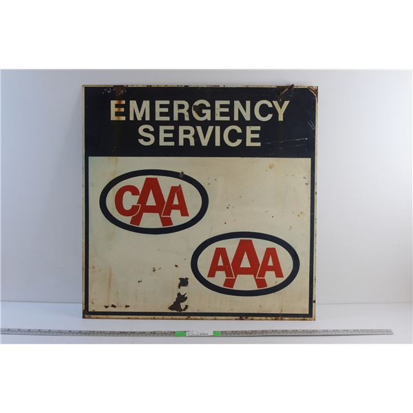 # CAA/AAA Emergency Service Double Sided Sign 24'' x 24''