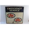 Image 2 : # CAA/AAA Emergency Service Double Sided Sign 24'' x 24''