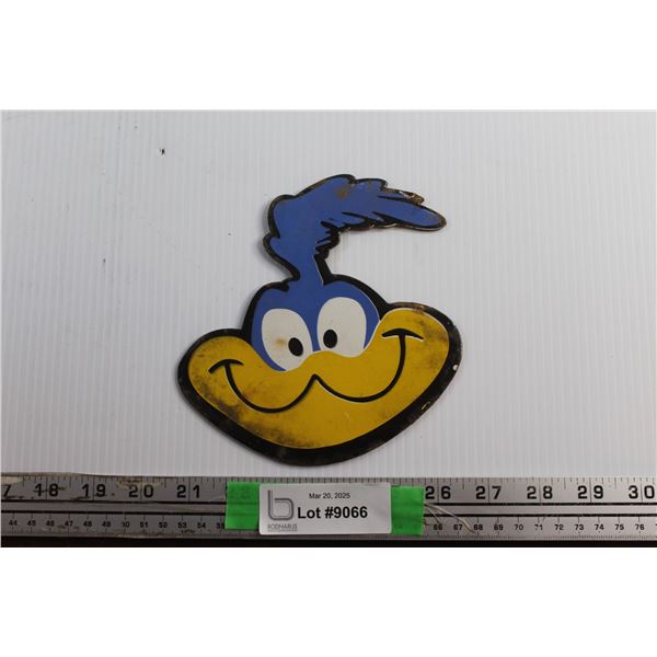 Plymouth Road Runner Enamel Sign 6'' x 6''