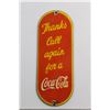 Image 2 : Enamel Coca Cola Palm Press Sign 8'' x 3''