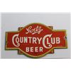 Image 2 : Country Club Beer Enamel Sign 8'' x 5''