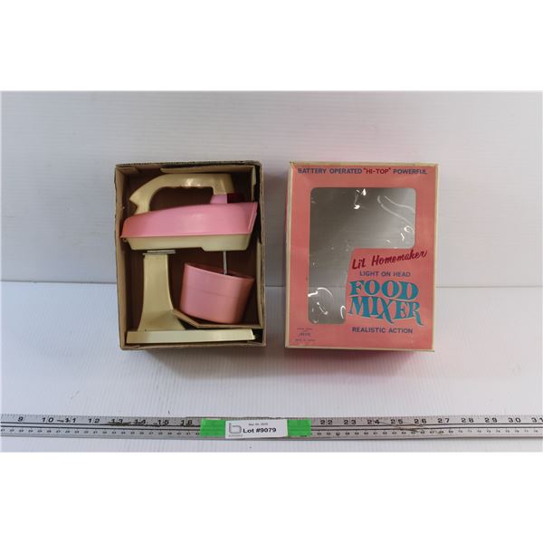 Vintage Battery Operated Hi Top Powerful Lil' Homemaker Food Mixer Toy - As Is