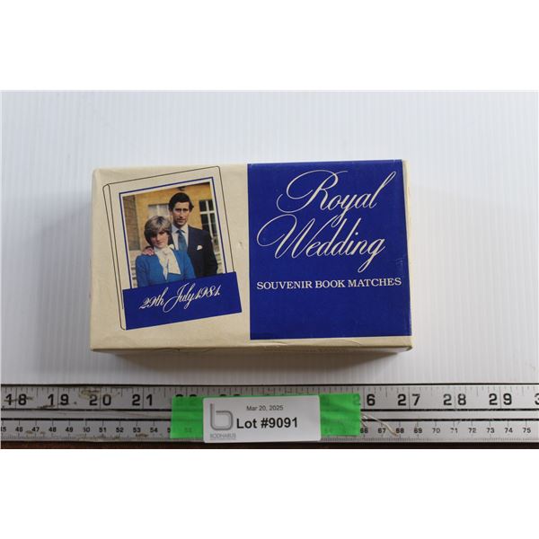 Vintage Royal Wedding Souvenir Book Matches - Sealed