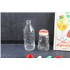 Image 2 : Vintage Glass Bottle, Nutty Club Piggy Coin Bank, (4) Nabob & Blue Ribbon Measuring Spoons and The N