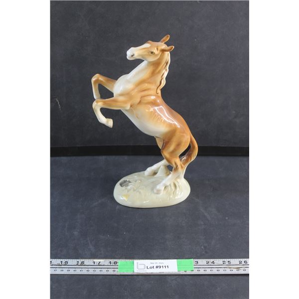 Fine China Belfor Standing Horse Statue - 13'' T
