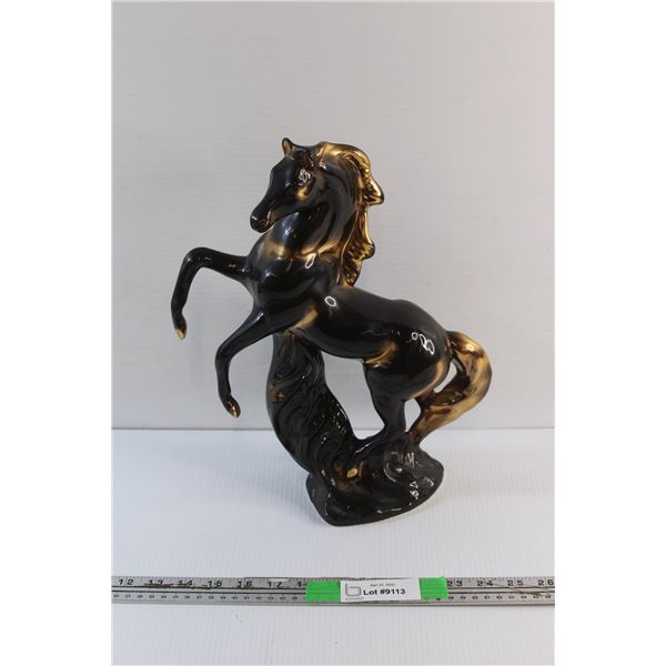 Porcelain Standing Horse Statue - 14''