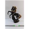 Image 1 : Porcelain Standing Horse Statue - 14''