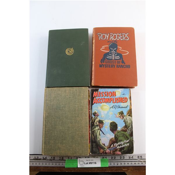 (4) Books - Roy Rogers, A.R. Channel and Robert Louis Stevenson