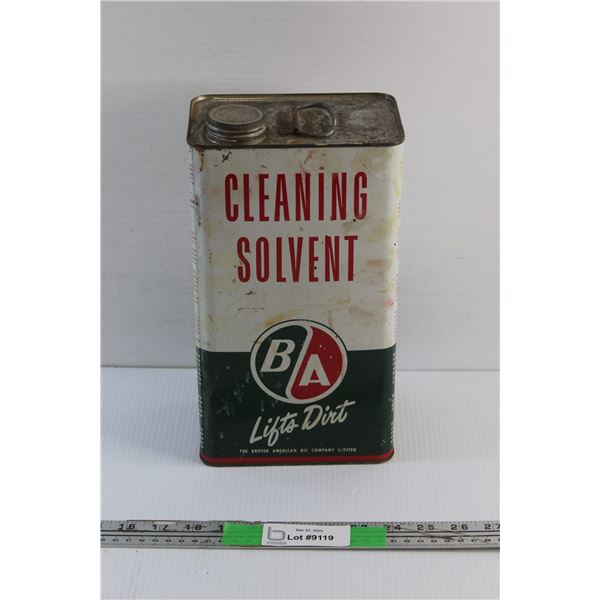 Vintage Cleaning Solvent Tin 11'' x 6'' x 4''