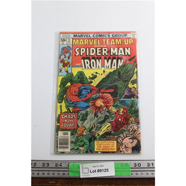 Marvel Team Up Spider Man and Iron Man Comic Book