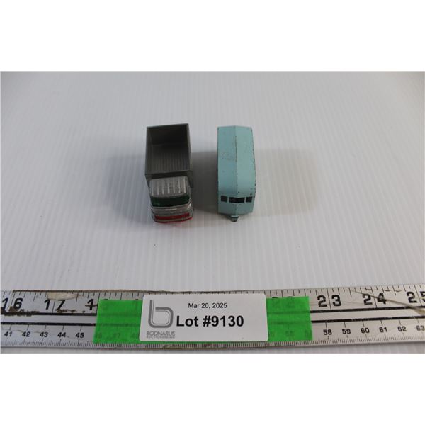 Vintage Lesney Diecast Truck and Trailer Toys