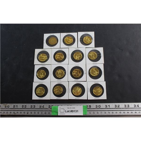 (15) Canadian Coca Cola Winter Olympic Coins