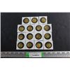 Image 1 : (15) Canadian Coca Cola Winter Olympic Coins