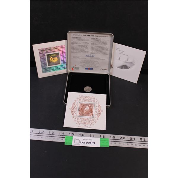 1999-2000 Canada Post Commemorative Coin and Stamp Set