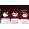 Image 3 : (3) 1987 John Davis Exploration Silver Dollars,(1) 1982 Regina Silver Dollar (1) 1988 St Maurice Iro