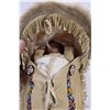 Image 2 : Aboriginal Wall Hanging featuring a baby in a Leather,Fur and Beaded Bed (11x8x7")