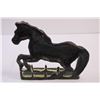 Image 2 : Cast Iron Painted Horse Door Stop (9x9x3")