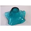 Image 3 : Blue Decorative Glass Dish (5 1/2' High x 11" Diameter)