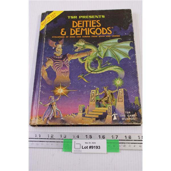 1980 1st Edition 1st Print 144 pages Advanced D & D Deities and Demigods