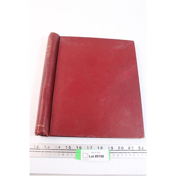 Photo Album Containing World Stamps - France and USA