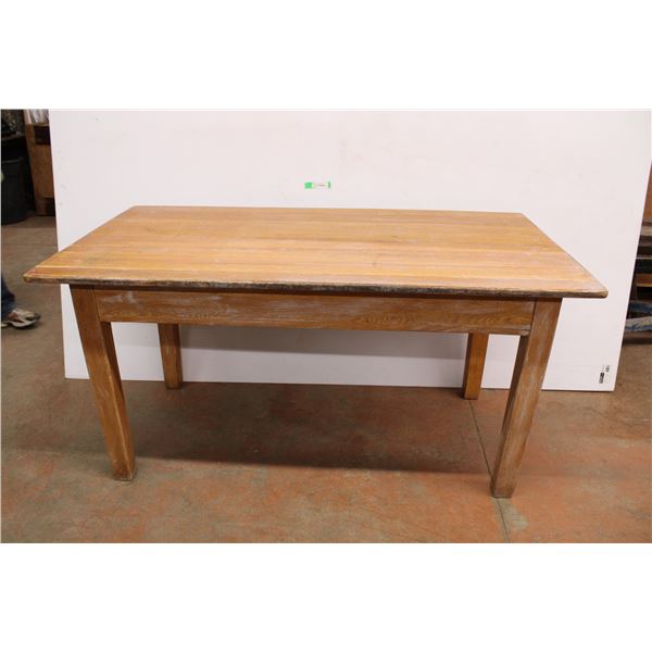 *Wooden Table (60x32x30') One Piece no extension