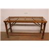 Image 1 : *Beatty Bros. Ltd. Fergus Canada Wooden Fold Up Bench on Castors (42x22x16")