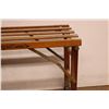 Image 2 : *Beatty Bros. Ltd. Fergus Canada Wooden Fold Up Bench on Castors (42x22x16")
