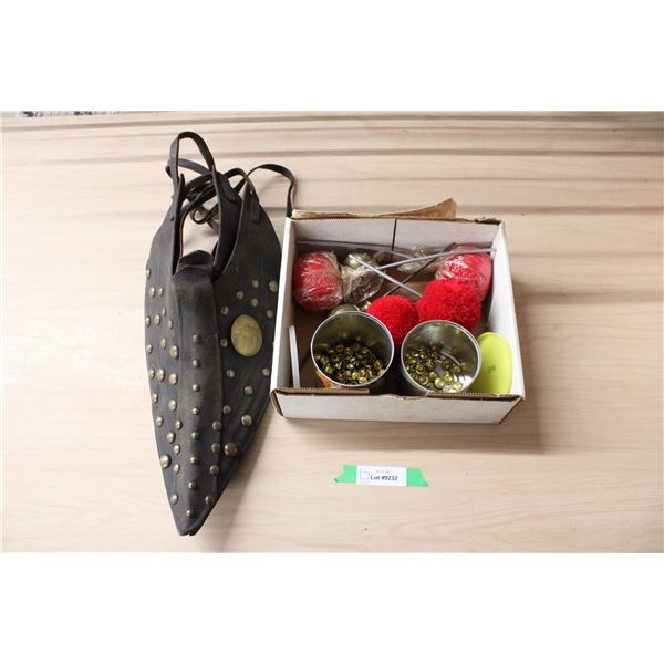 Pair Scotch Tops, Brass Studs and Harness Decorations