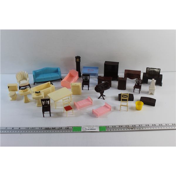 Vintage Plastic Dollhouse Furniture