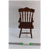 Image 1 : Miniature Wooden Doll Chair 12'' x 5'' x 7''