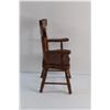 Image 3 : Miniature Wooden Doll Chair 12'' x 5'' x 7''