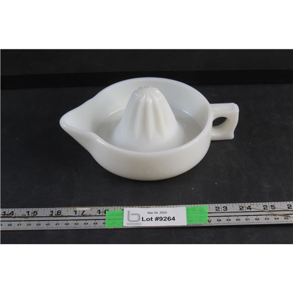 Sunkist Milk Glass Juicer