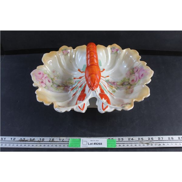 Ceramic Lobster Divided Dish