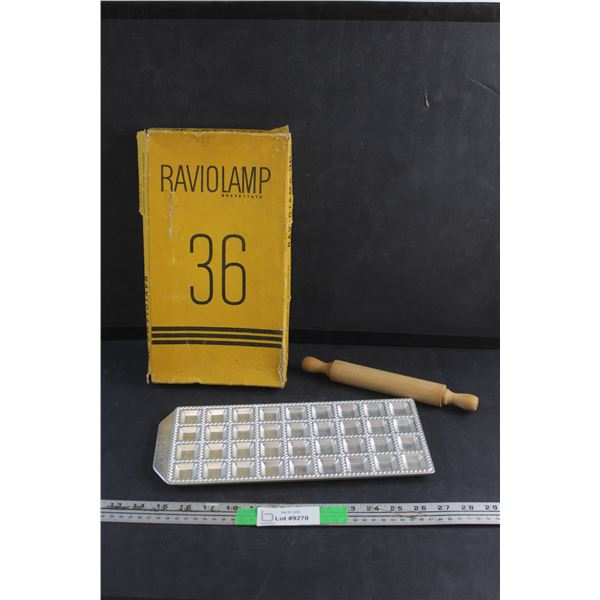 Raviolamp Ravioli Tray and Dough Roller