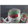 Image 7 : Vintage Homestead 40 oz. Ice Lip Pitcher and 6 Juice Glasses
