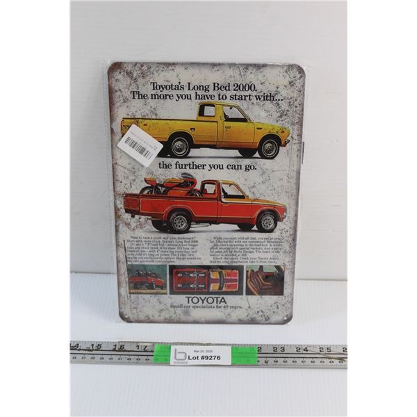 Toyota Wall Hanging Sign 12'' x 8''