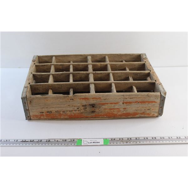 Vintage Wooden Bottle Pop Crate 18 1/2'' x 12'' x 4''